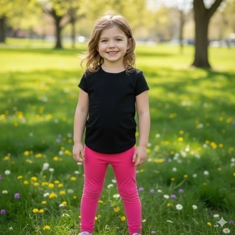 Girls‎ Hot Pink Leggings Kids Activewear Casual Pants